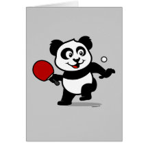 Table Tennis Panda Cards