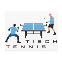 Table tennis postkarte