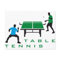 table tennis postkarte