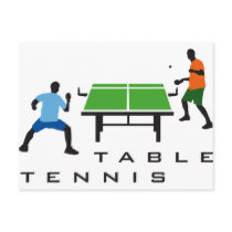 table tennis postkarte