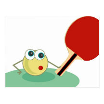 Table Tennis Postcard