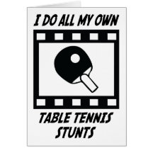 Table Tennis Stunts Card
