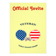 Table Tennis Veteran Custom Invite