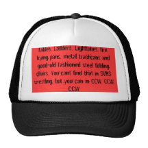 Tables, Ladders, Lighttubes, fire, frying pans,... Trucker Hat