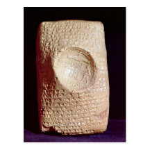 Tablet with cuneiform inscription post cards