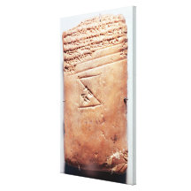 Tablet with cuneiform script, c.1830-1530 BC Stretched Canvas Print