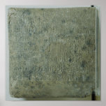 Tablet with cuneiform script poster