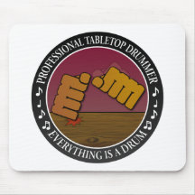 Tabletop drummer mouse mats