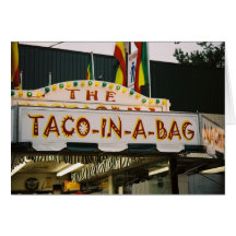 Taco In A Bag Greeting Cards