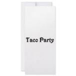 Taco Party rack cards