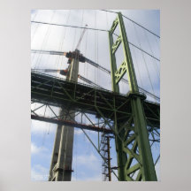 Tacoma Narrows Bridge Construction 2006-2007 Print