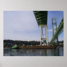 Tacoma Narrows Bridge Construction 2006-2007 Print
