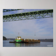 Tacoma Narrows Bridge Construction 2006-2007 Print