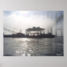 Tacoma Narrows Bridge Construction 2006-2007 Print