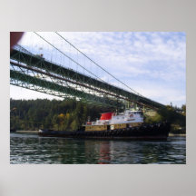Tacoma Narrows Bridge Construction 2006-2007 Posters