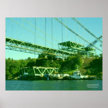 Tacoma Narrows Bridge Construction 2006-2007 Poster