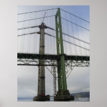 Tacoma Narrows Bridge Construction 2006-2007 Poster