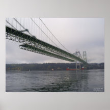 Tacoma Narrows Bridge Construction 2006-2007 Poster