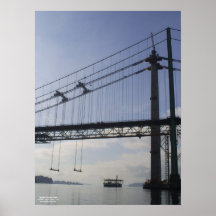 Tacoma Narrows Bridge Construction 2006-2007 Print