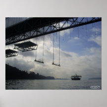 Tacoma Narrows Bridge Construction 2006-2007 Poster