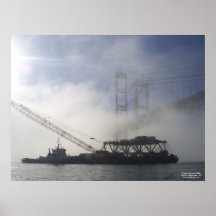 Tacoma Narrows Bridge Construction 2006-2007 Poster