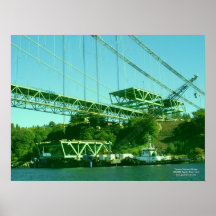 Tacoma Narrows Bridge Construction 2006-2007 Poster