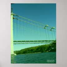 Tacoma Narrows Bridge Construction 2006-2007 Poster