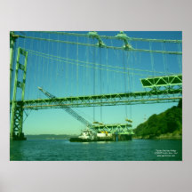 Tacoma Narrows Bridge Construction Print
