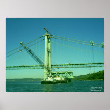 Tacoma Narrows Bridge Construction Posters
