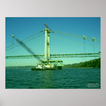 Tacoma Narrows Bridge Construction Print