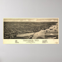 Tacoma, Washington1884 Poster