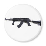 Tactical AK47 Assault Rifle Left Profile Refrigerator Magnet