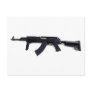 Tactical AK47 Assault Rifle Left Profile Post Card