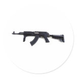Tactical AK47 Assault Rifle Left Profile Sticker