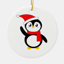Tad the Snuggly Penguin Christmas Ornaments