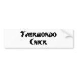 Taekwondo Chick bumper stickers