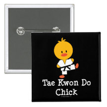 Taekwondo Chick Button