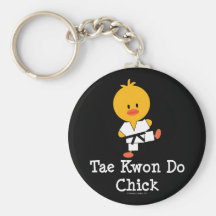Taekwondo Chick Keychain