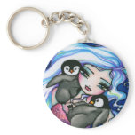 "Tag Alongs" Mermaid Baby Penguins Fantasy Fairy keychains