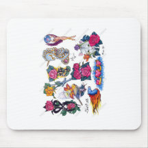 tagged mouse pads