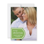 Tagged Photo Christmas Card-lime invitations