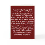 TAGGING YOUR 50TH BIRTHDAY! CARD
