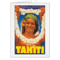 Tahiti Vintage Travel Poster