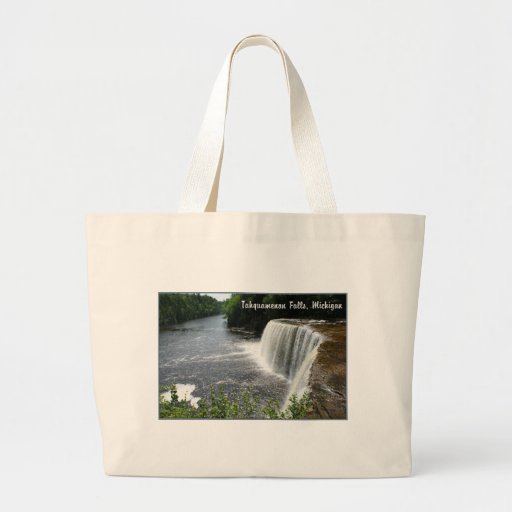 Tahquamenon Falls, Paradise, Michigan Canvas Bags