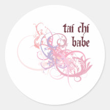 Tai Chi Babe Sticker