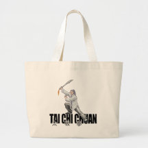 Tai Chi Broad Sword Tote Bag