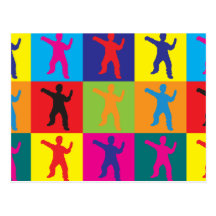 Tai Chi Pop Art Post Cards