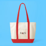 Tai Chi Yin/Yang 'Life In Balance' Tote, Red Canvas Bags