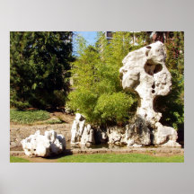 Tai Shan Lake Rock Poster