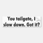 tail gate bumper stickers